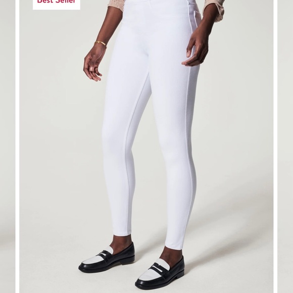 SPANX Jean-ish White Ankle Leggings Size XL - Picture 4 of 15